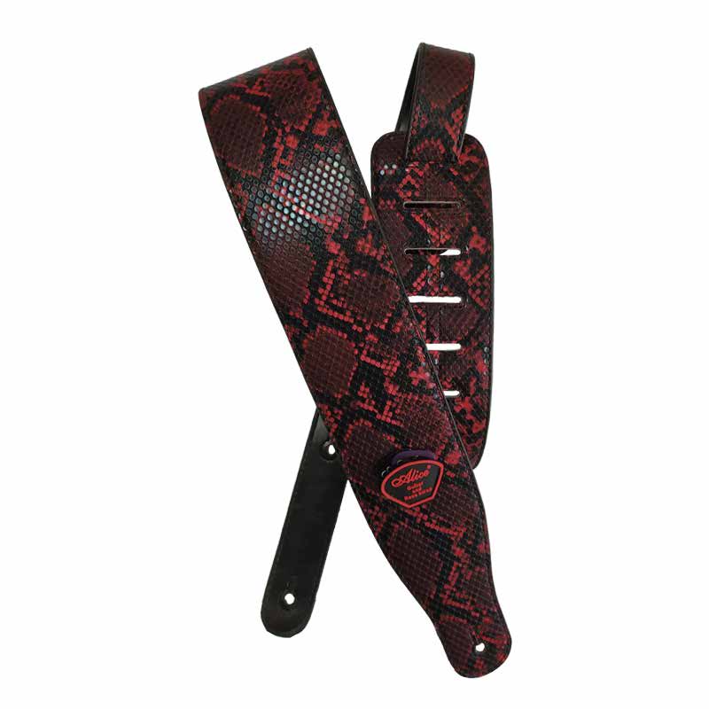 Cincho Alice para guitarra, vintage rojo reptil-1