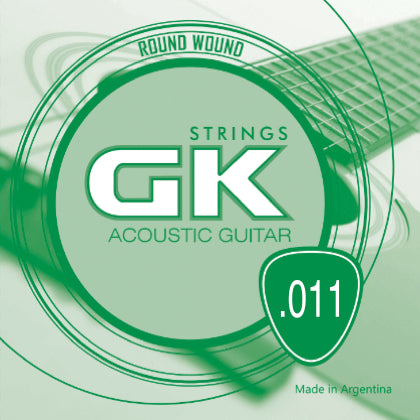 Cuerda #1 GK para Guitarra Acústica .011 - Light, 1 pieza