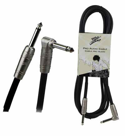Cable para instrumentos Zebra de 6.3 mm a 6.3 mm en ángulo mono calibre 20 de 3 m