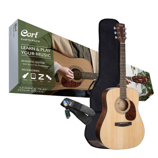 Combo de Guitarra Acústica Cort EARTH60, Poro abierto
