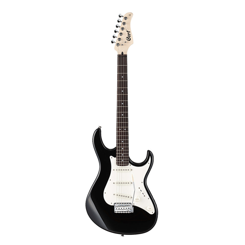 Guitarra Eléctrica Cort G200 blanco con negro