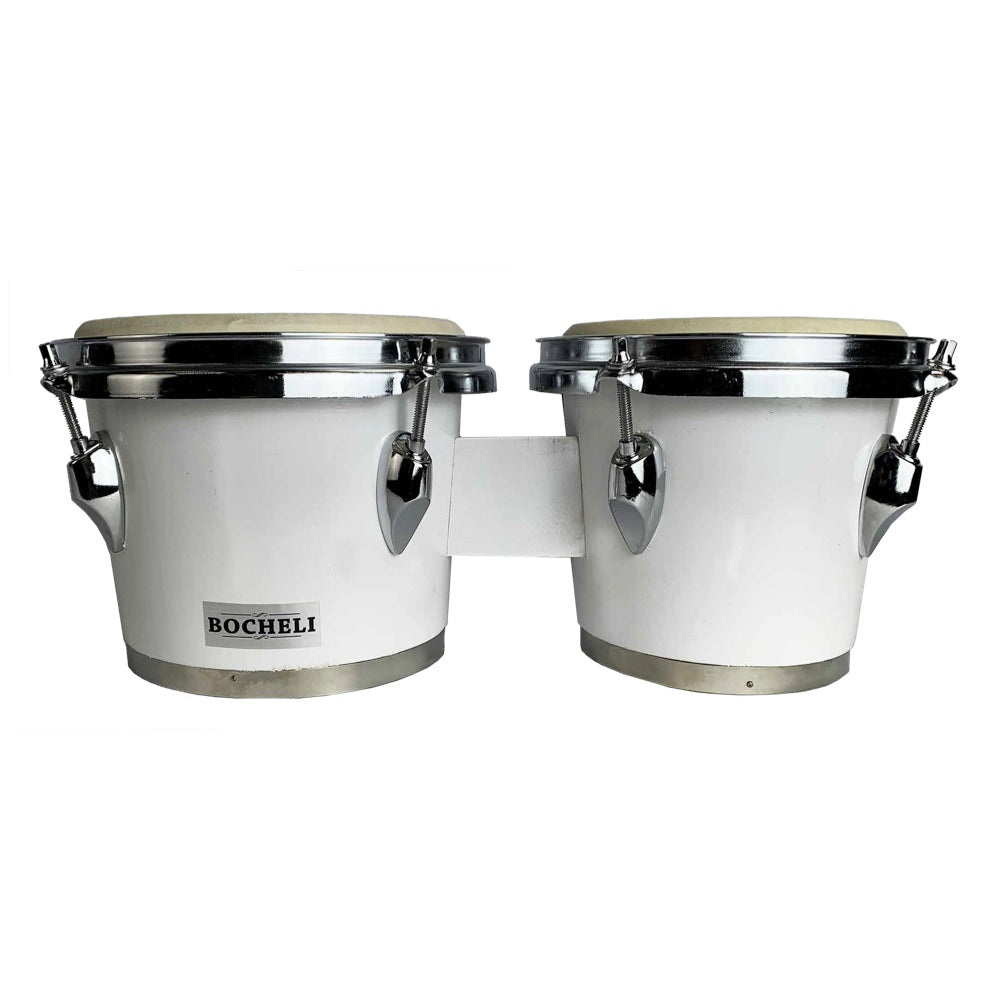 Bongo Bocheli de 7" x 8", blanco-1