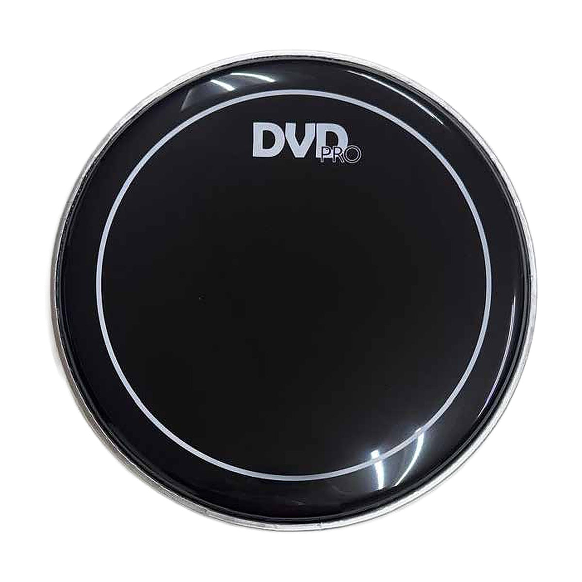 Set de 5 parches DVD de aceite negros para batería de 12" a 22"-2