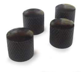 Set Ronsani de 4 botones para guitarra eléctrica, negros