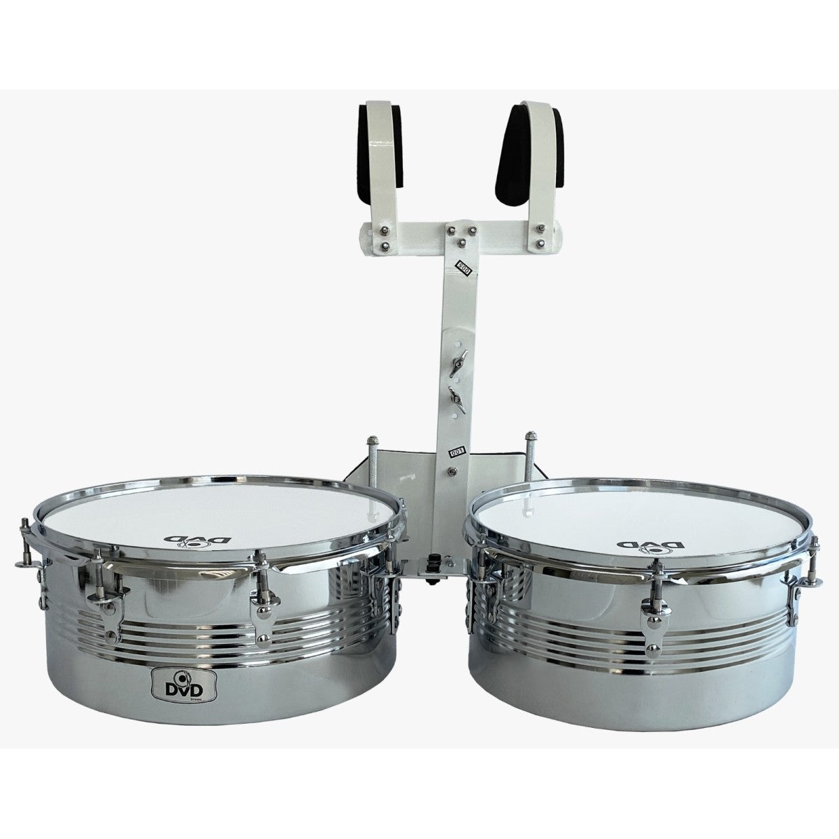 Timbal Bocheli 13" x 14 x 6" de 5 piezas cromado con arnés para marcha-1