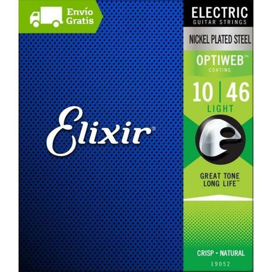 Set de cuerdas Elixir Optiweb para Guitarra Eléctrica, Light .010 - .046-1
