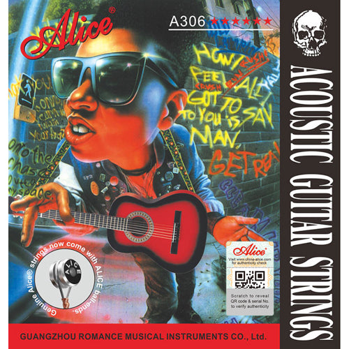 Set de cuerdas Alice para principiantes Guitarra Acústica, Extra Light-1