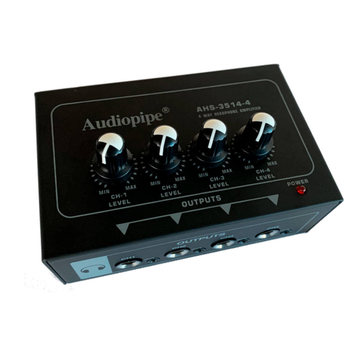 Amplificador de auriculares Audiopipe 4 canales-1