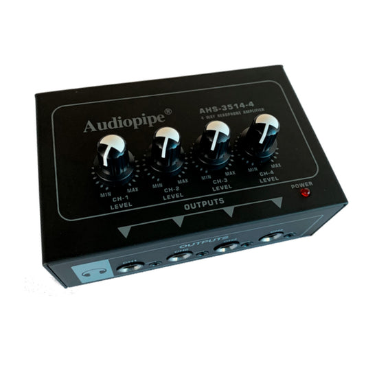 Amplificador de auriculares Audiopipe 4 canales-1
