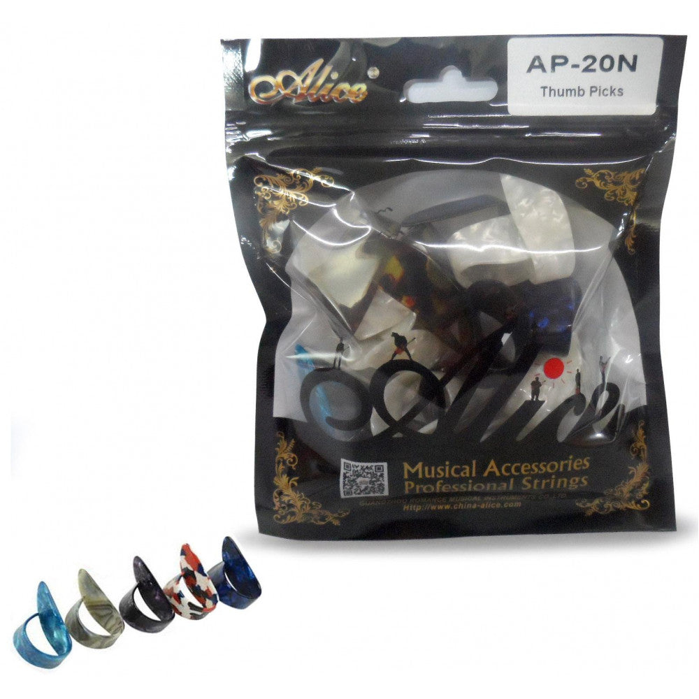 Set de Uñetas Alice para pulgar 20 piezas-2