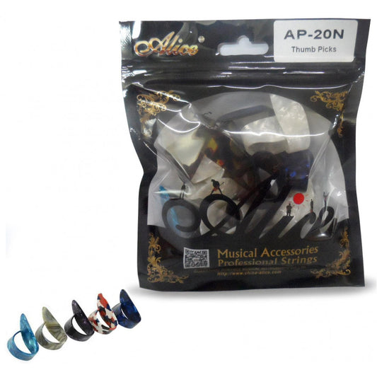 Set de Uñetas Alice para pulgar 20 piezas-2
