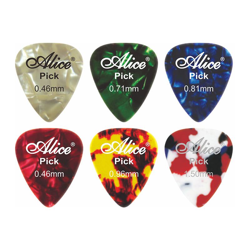 Set de 100 Púas Alice de celuloide para Guitarra-2