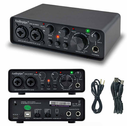 Interface de audio Audiopipe de 2 canales-2
