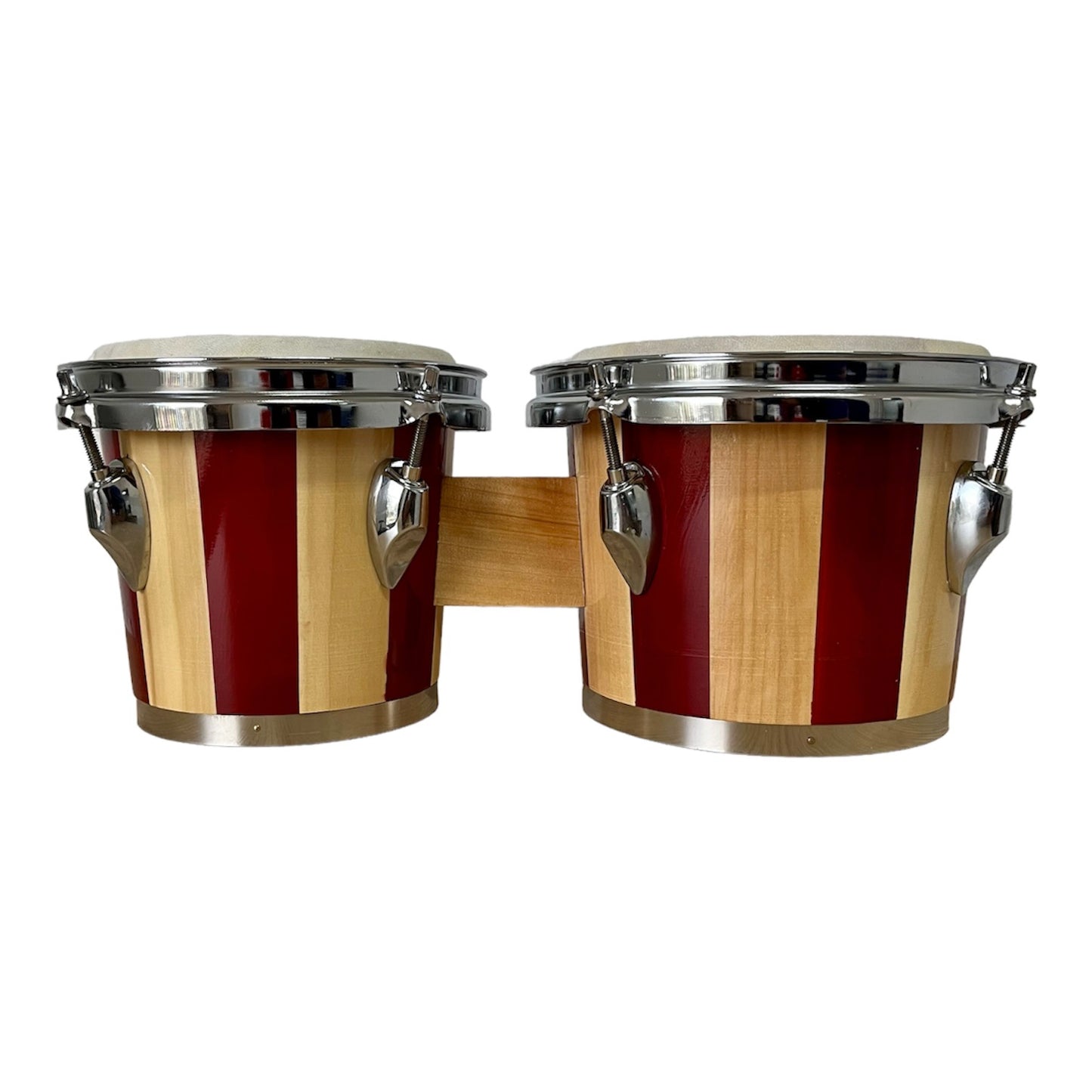 Bongo Bocheli de 7" x 8", natural y vino tinto-2