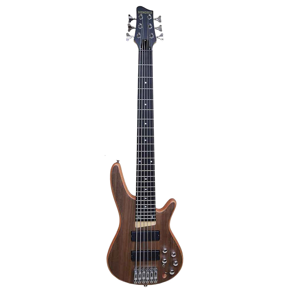 Bajo Eléctrico activo Hendrix de 6 cuerdas, madera veteado-1