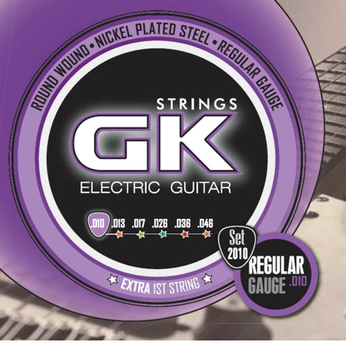 Set de cuerdas GK para Guitarra Eléctrica, Regular .010 - 0.46-1