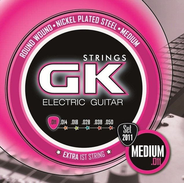 Set de cuerdas GK para Guitarra Eléctrica, Medium .011 - .050-1