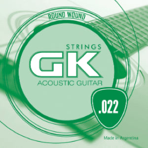 Cuerda #3 GK para Guitarra Acústica .022 - Extra Light, 1 pieza