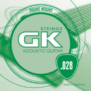 Cuerda #4 GK para Guitarra Acústica .028 - Extra Light, 1 pieza-1