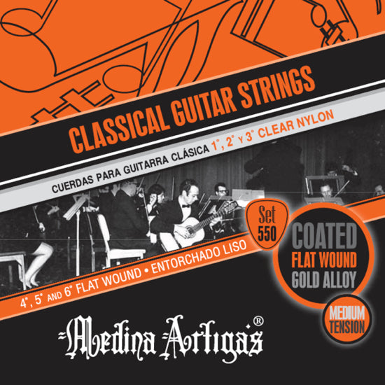 Set de cuerdas Medina Artigas para Guitarra Clásica Flat, Medium-1