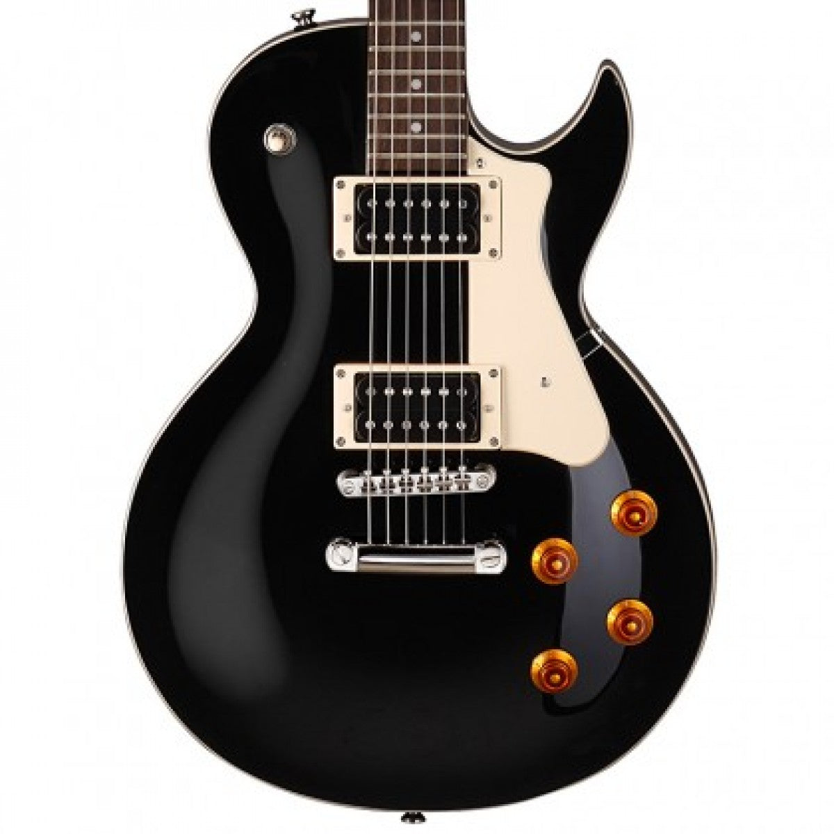 Guitarra Eléctrica Cort tipo Les Paul CR100 - Negro-2
