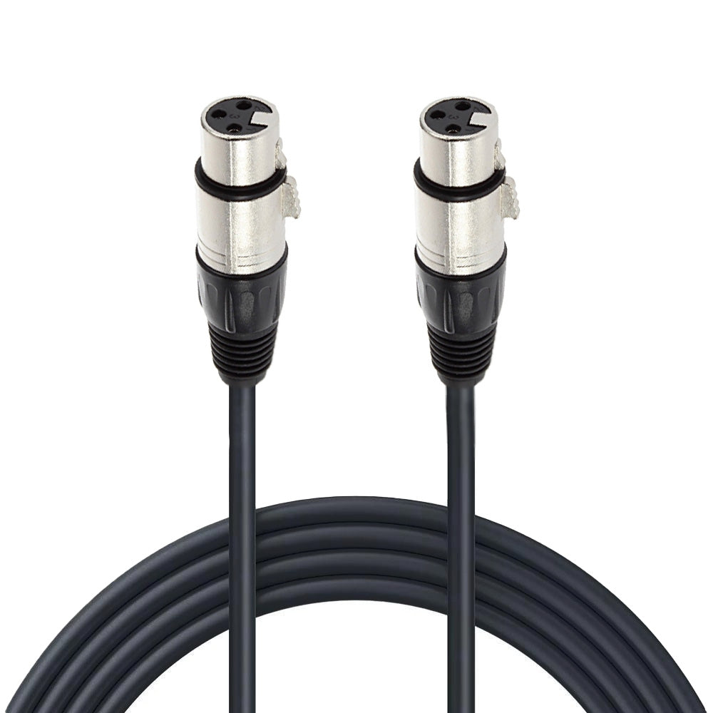 Cable de audio Zebra de XLR hembra a XLR hembra de 45 cm-1