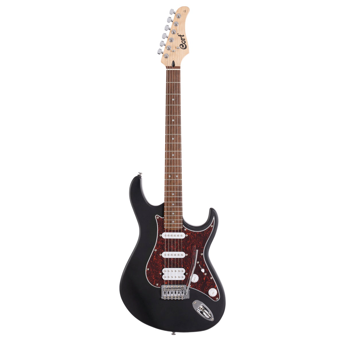 Guitarra Eléctrica Cort G110 - Negro con rojo-1