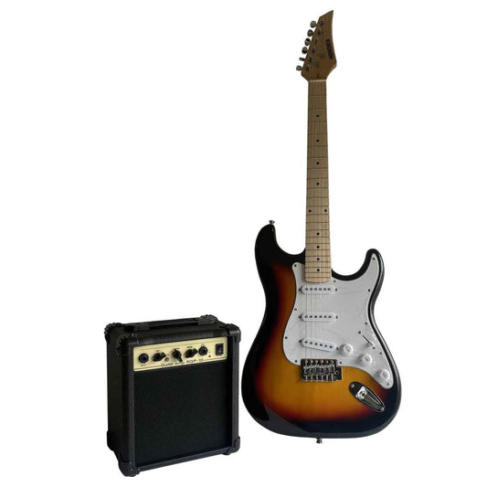 COMBO Guitarra Eléctrica Hendrix Tipo Stratocaster - Sunburst-1