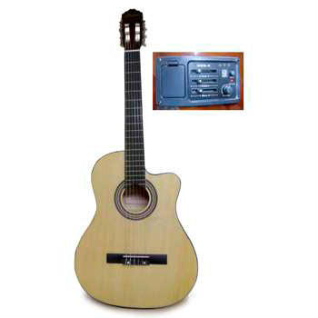 Guitarra Electro Clásica Valenciana 39 Natural-2
