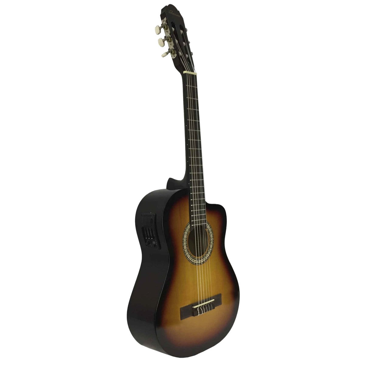 Requinto Valenciana Electroacústico Sunburst-2