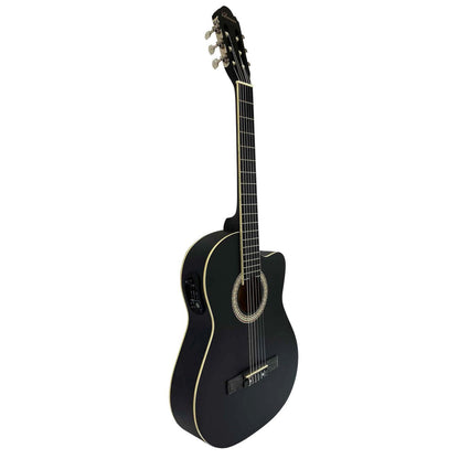 Guitarra Electro Clásica Valenciana 39 Negra - Delgada-1