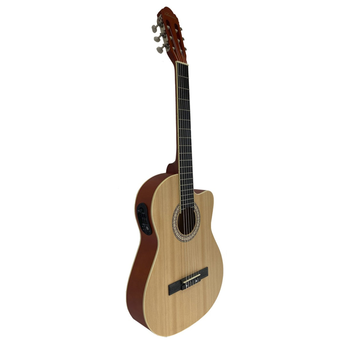Guitarra Electro Clásica Valenciana 39 Natural - Delgada-1