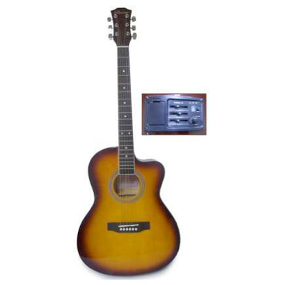 Guitarra Electro Acústica Valenciana 39 Marrón y Negro-2