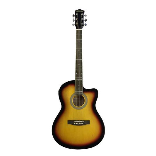 Guitarra Electro Acústica Valenciana 39 Marrón y Negro-1