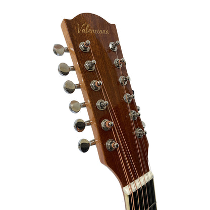 Guitarra de 12 cuerdas Electroacústica Valenciana 43.5 cutaway caoba-3