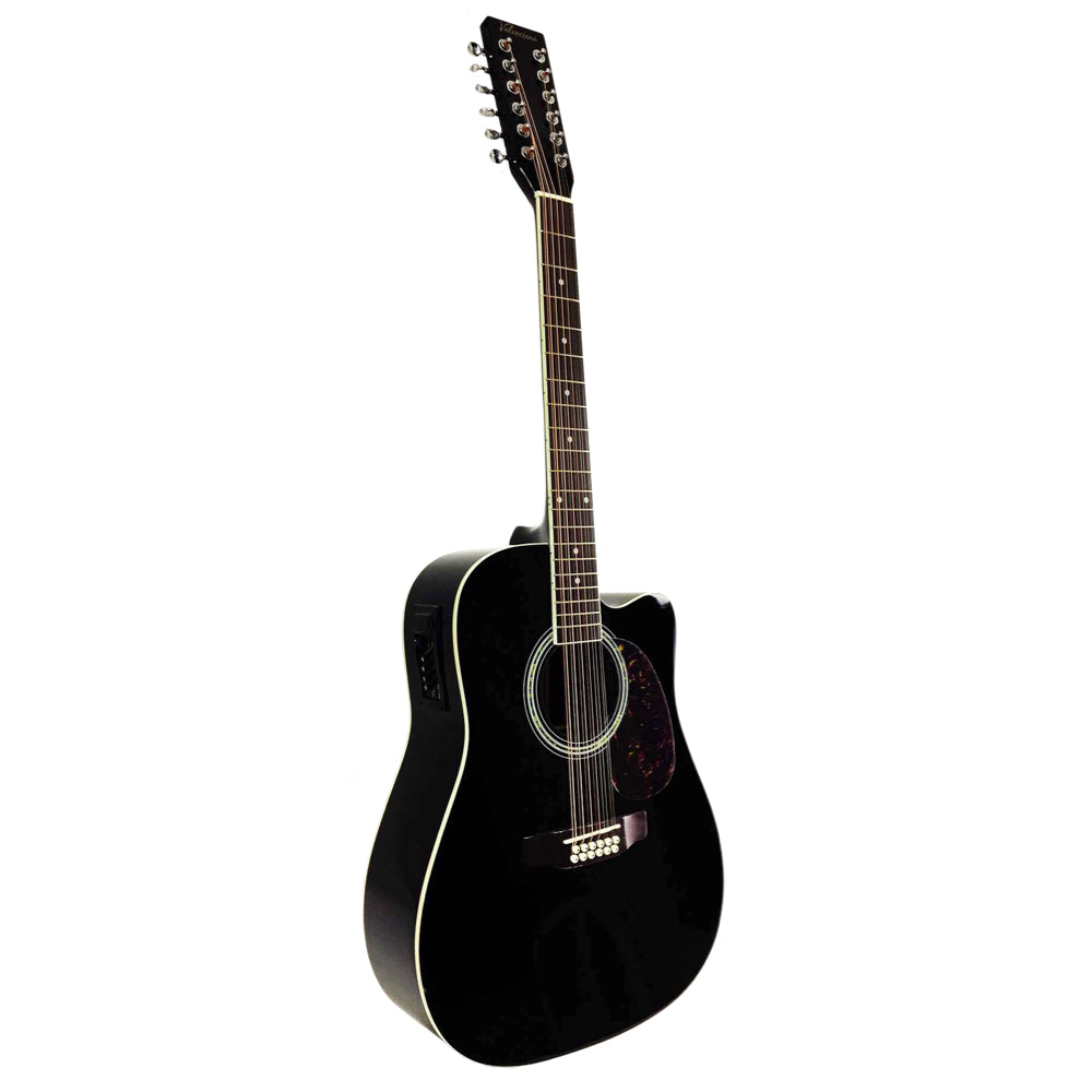 Guitarra de 12 cuerdas Electroacústica Valenciana 41 Negra-1