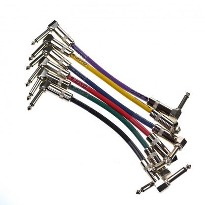 Cable para pedales JOYO de 6.3 mm a 6.3 mm mono de 13 cm, 6 piezas-1