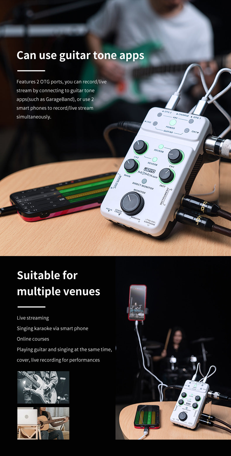 Mini mezcladora de audio JOYO MOMIX PRO-4