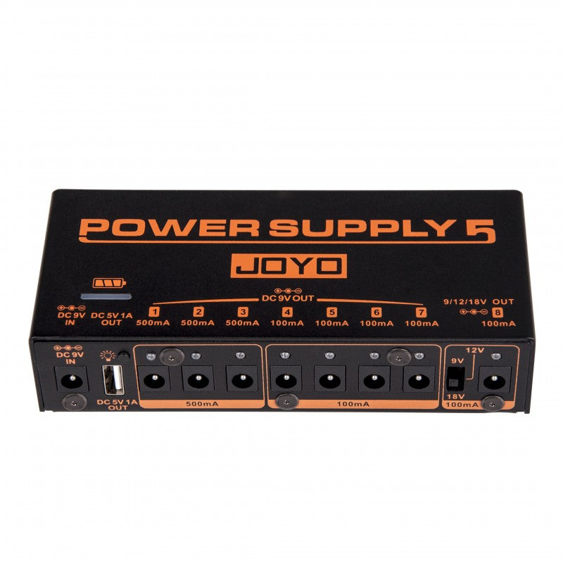 Fuente JOYO de 8 salidas con batería recargable para pedales de efectos-2