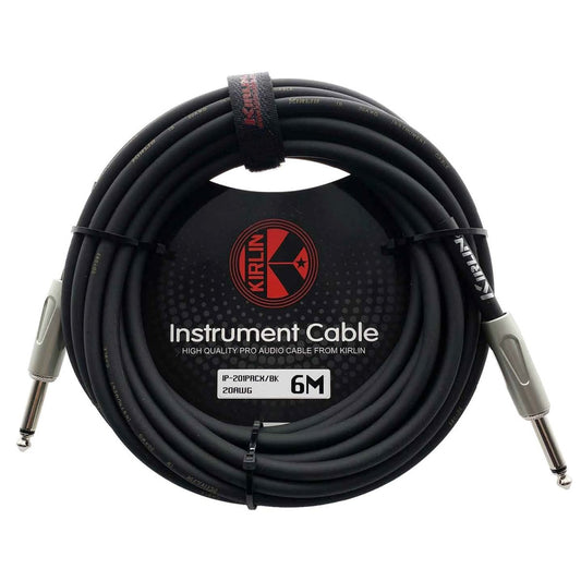 Cable para instrumento Kirlin calibre 20 PVC - negro de 3 metros-1