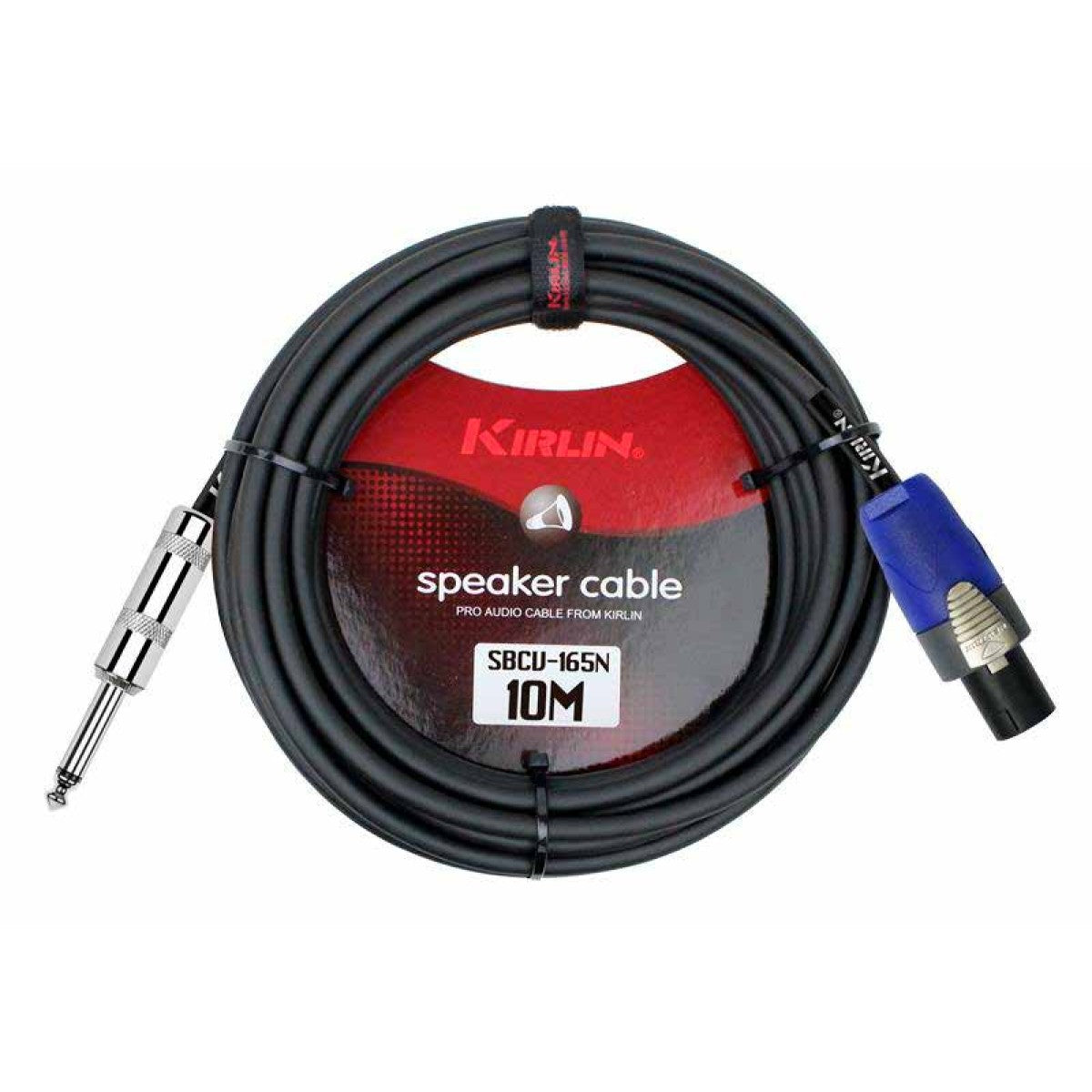 Cable para bocina Kirlin de Speakon de 2 vías a 1/4 mono calibre 16 de 10 metros-1