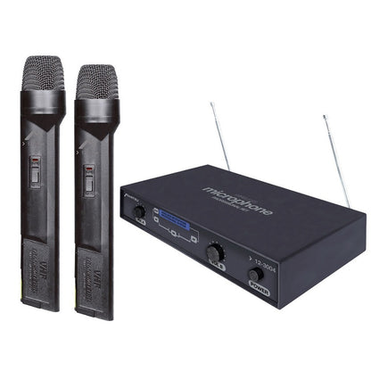 Set Mitzu de 2 micrófonos inalámbricos VHF-1