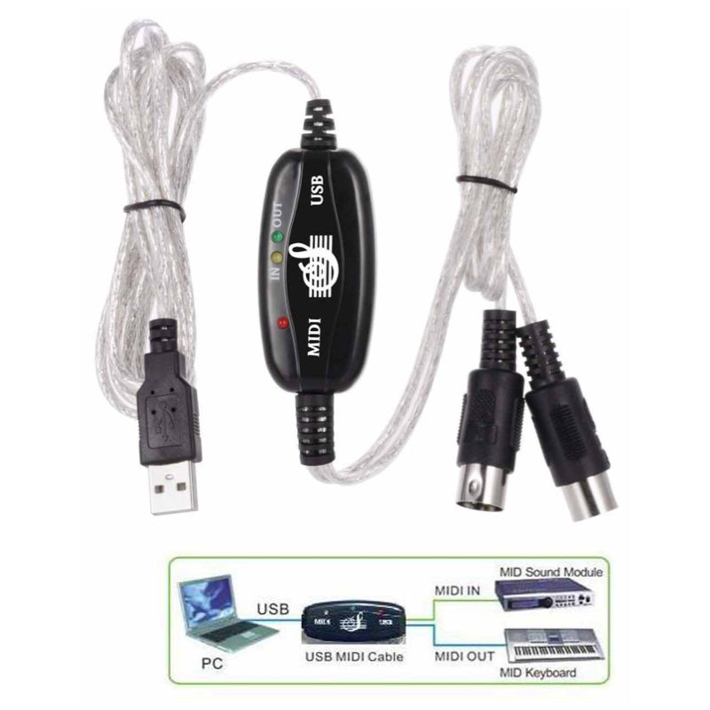 Cable Wingo MIDI a USB-2