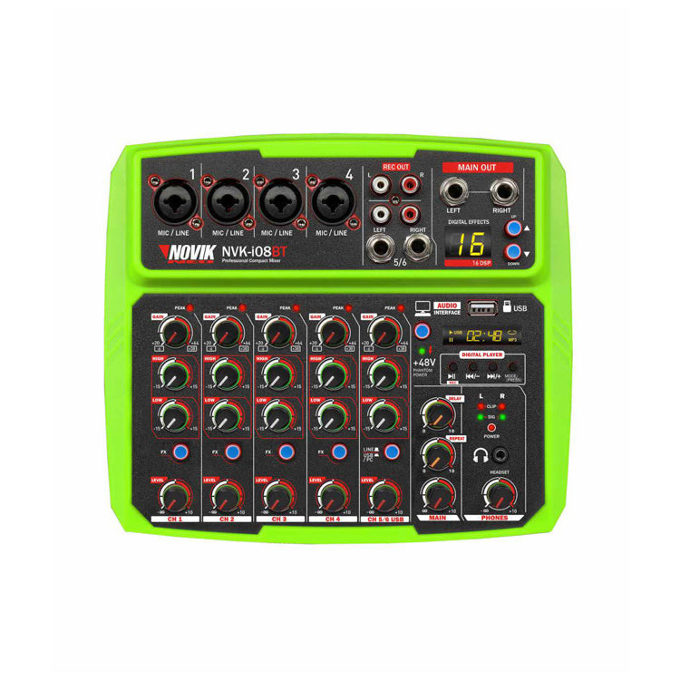 Consola Novik de 4 canales con interfaz USB, verde-1