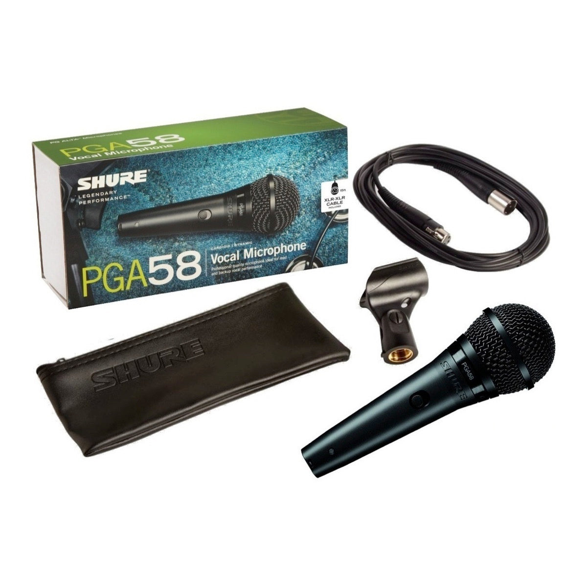 Micrófono Shure PGA58-XLR dinámico-2