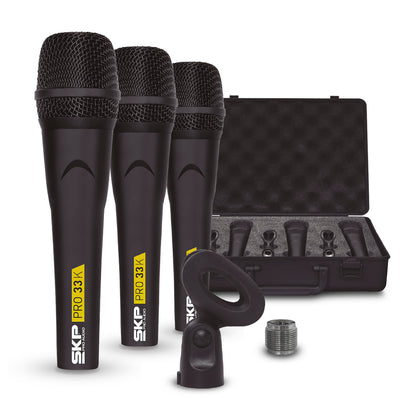 Set de 3 micrófono SKP PRO-33K dinámicos-2