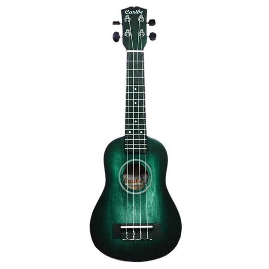 Ukelele Caribe 21 Soprano Verde y Negro-1