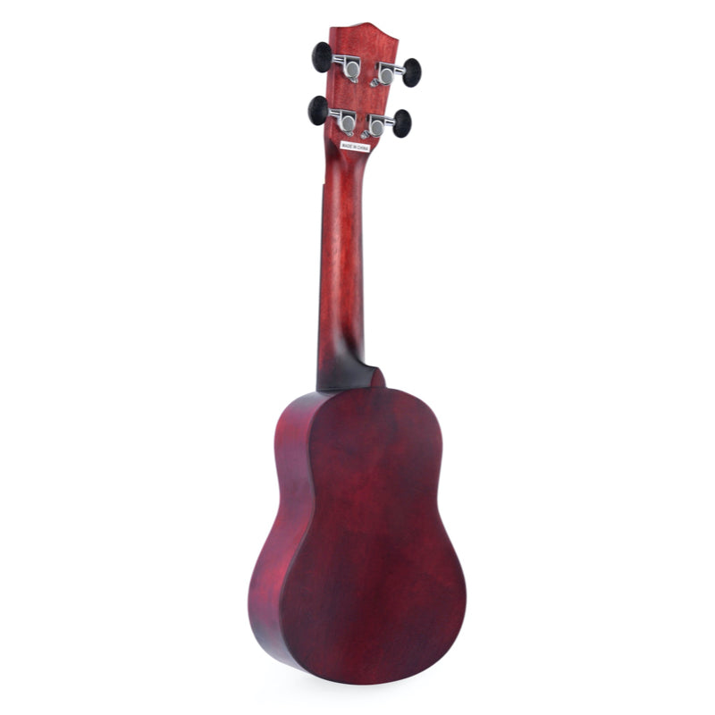 Ukelele Caribe 21 Soprano Rojo y Negro-2