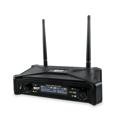 Set de micrófonos SKP UHF de 2 canales-3