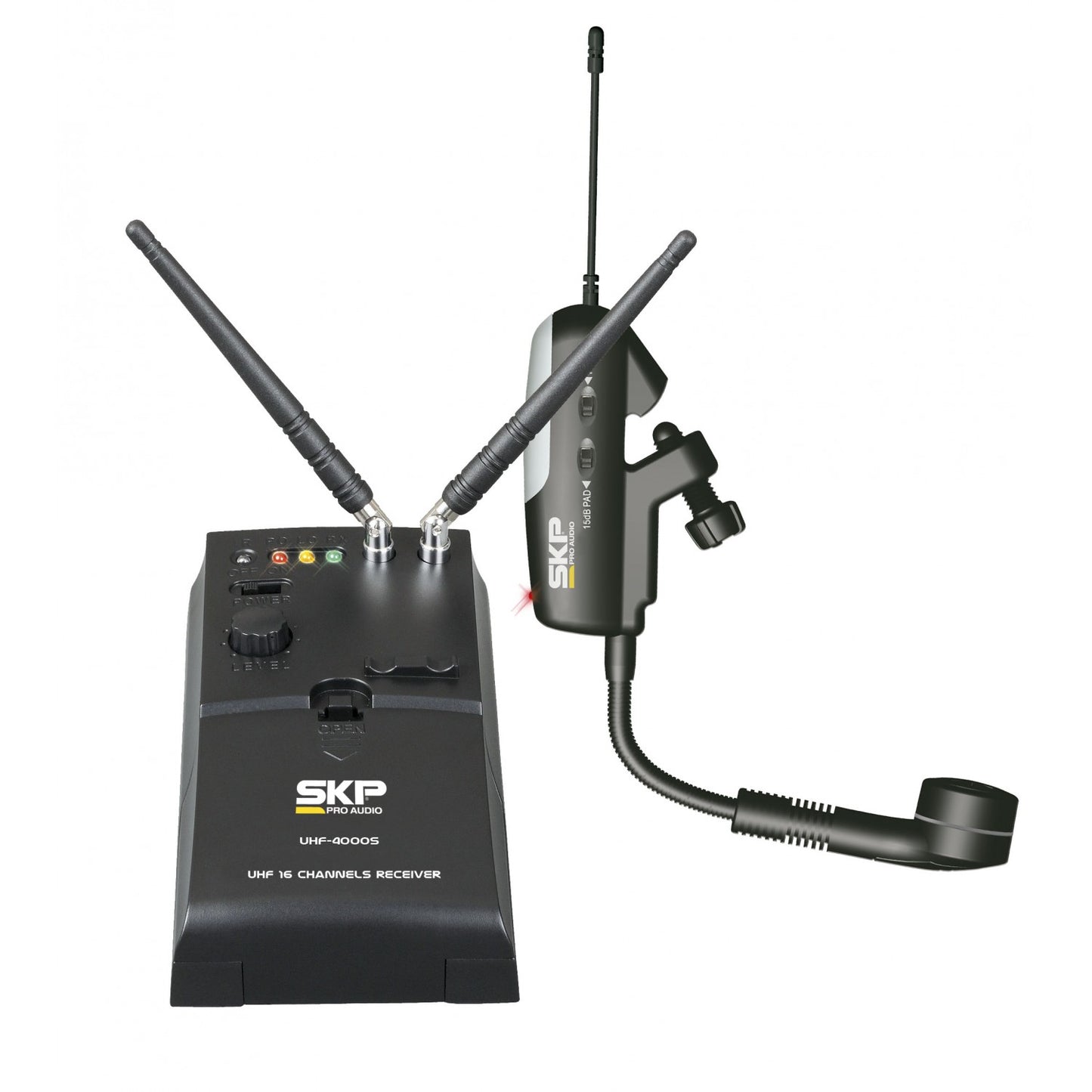 Micrófono SKP UHF-4000S para instrumentos de viento-1